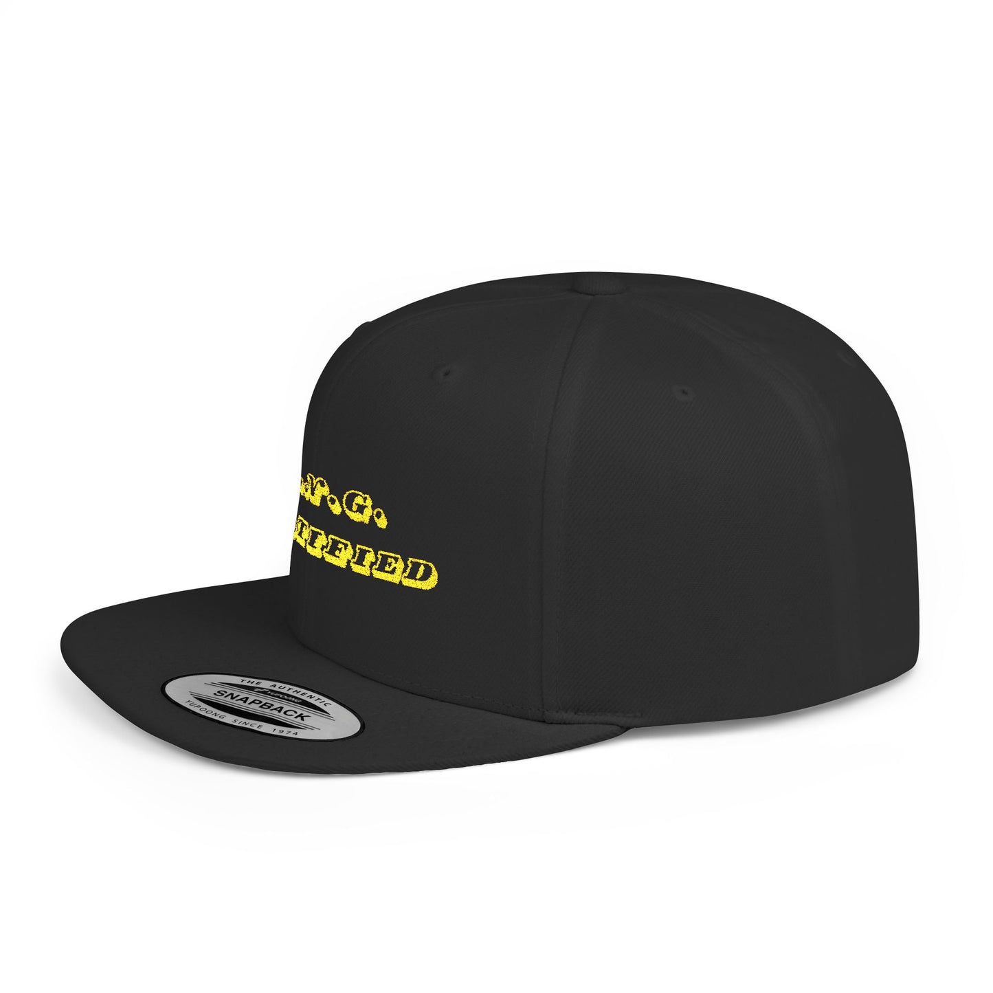 Stylish Flat Bill Snapback Cap, Trendy Baseball Hat, Custom Graphics Cap, Urban Streetwear, Perfect Gift for Him/Her